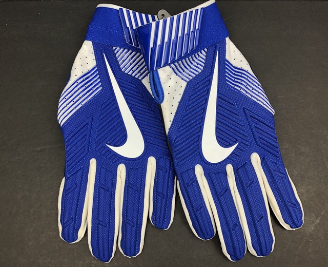 Nike DTACK 5 NFL Padded Lineman Gloves 2XL XXL Elite Blue Black PGF443