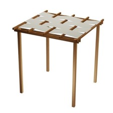 Pergola in Legno da Giardino SLIM 300x300 cm, con Copertura a Teli Onda in PVC