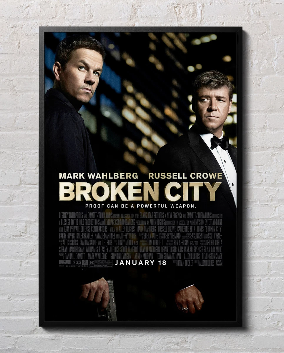Broken City Mark Wahlberg 2013 Movie Poster 24"x36" Borderless Glossy 13015  | eBay