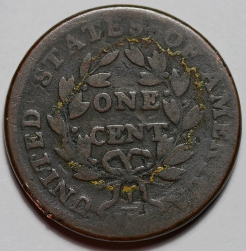 1798 Draped Bust Large Cent - US 1c Copper Coin - Picture 8 of 9