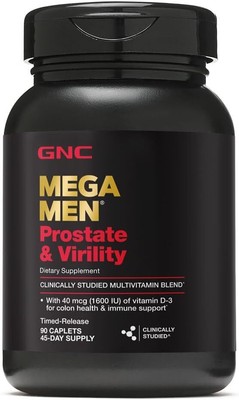 GNC Mega Men Prostate and Virility | Supports Optimal Sexual Health and Prostate