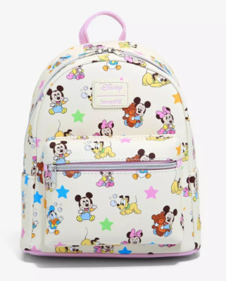 Loungefly Disney Baby Mickey Mouse & Friends Mini Backpack Donald Duck Pluto