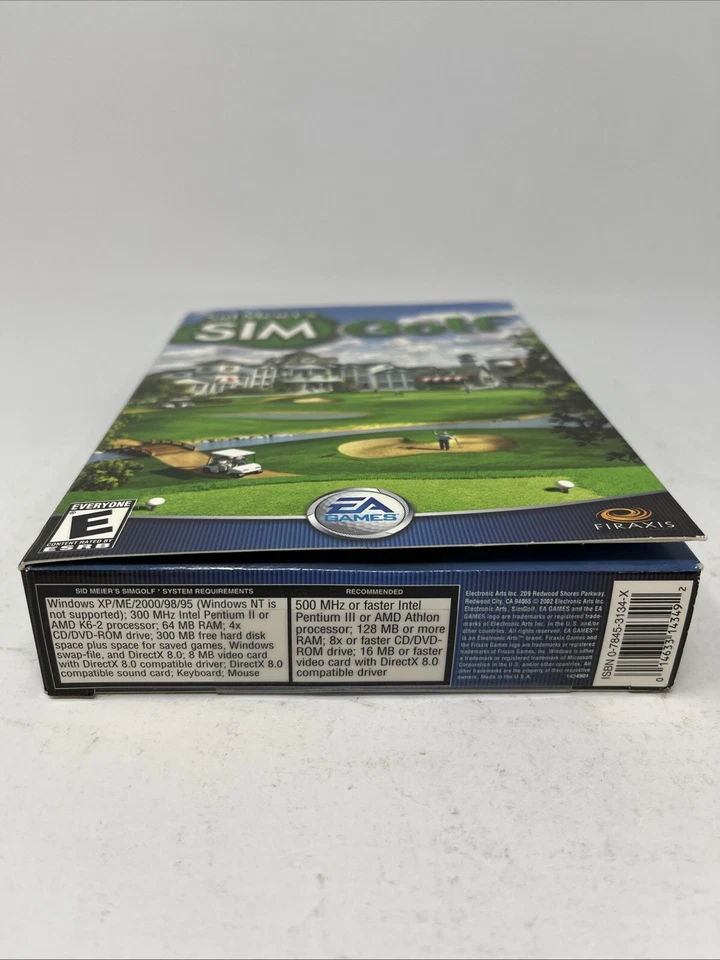 Sid Meier's Sim Golf PC - 2002 EA Firaxis NEW SEALED NOS CD-ROM Design Play - Image 4 of 4