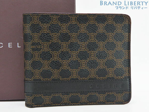 Celine Vintage Macadam Triomphe Bifold Billfold Wallet