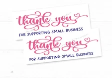 30 Pcs Thank You for Supporting a Small Business Labels Stickers Envelope Seals