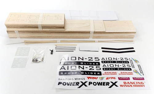 HOBBY CLUB-D.WINGS AION F25 e-GLIDER 2.5m LASER CUT KIT-COMPLETE - Picture 3 of 5
