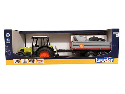 BRUDER 02112 Claas Nectis 267 F mit Frontlader und Bordwandanhänger | NEU & OVP