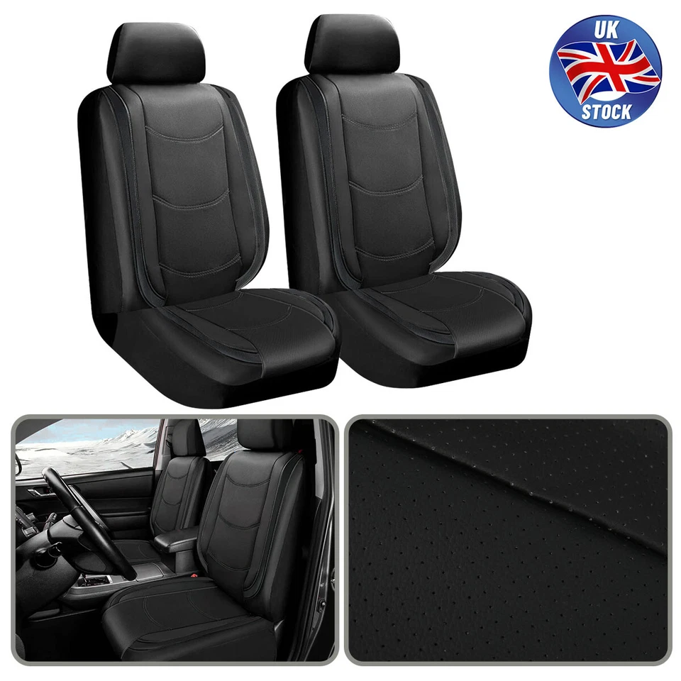 For Mini Cooper 2003-2023 Front Seat Cover Cushion Leather 2-Seat Protector CT Foto 2 de 4