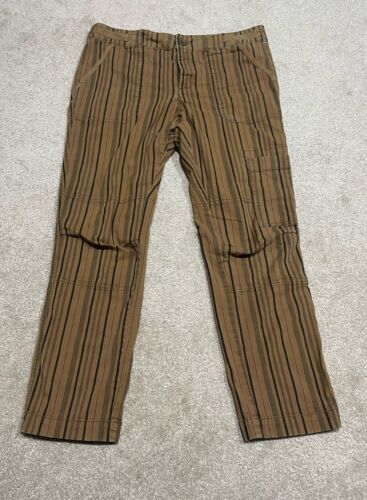 Hei Hei Anthropologie The Wanderer Size 31 Striped Pants In Bronze - Afbeelding 1 van 8