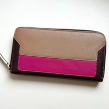 MARNI Authentic Leather Long Wallet Round Zip Ladies