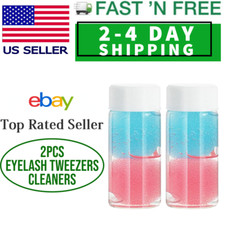 Eyelash Extension Tweezers Cleaner, Tweezers Cleaning Glue Remove Tool -2BOTTLE-