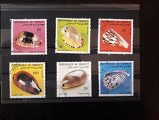 SUPERBE SERIE COMPLETE DE TIMBRES OBLITERES : COQUILLAGES