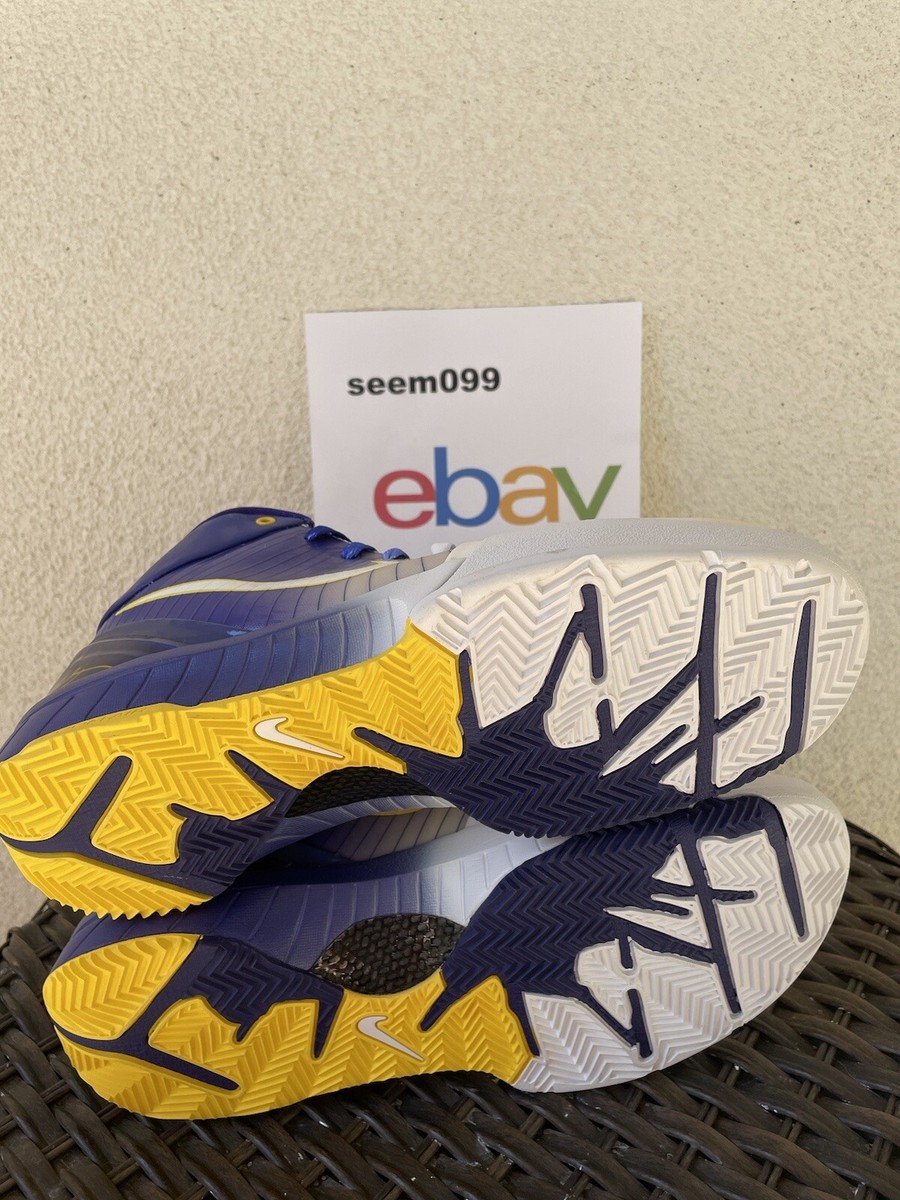 Brand New Nike Zoom Kobe IV 4 Lakers Playoffs Gradient Home size