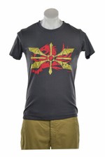 No Brand Men Tops T-Shirts MED Grey Cotton