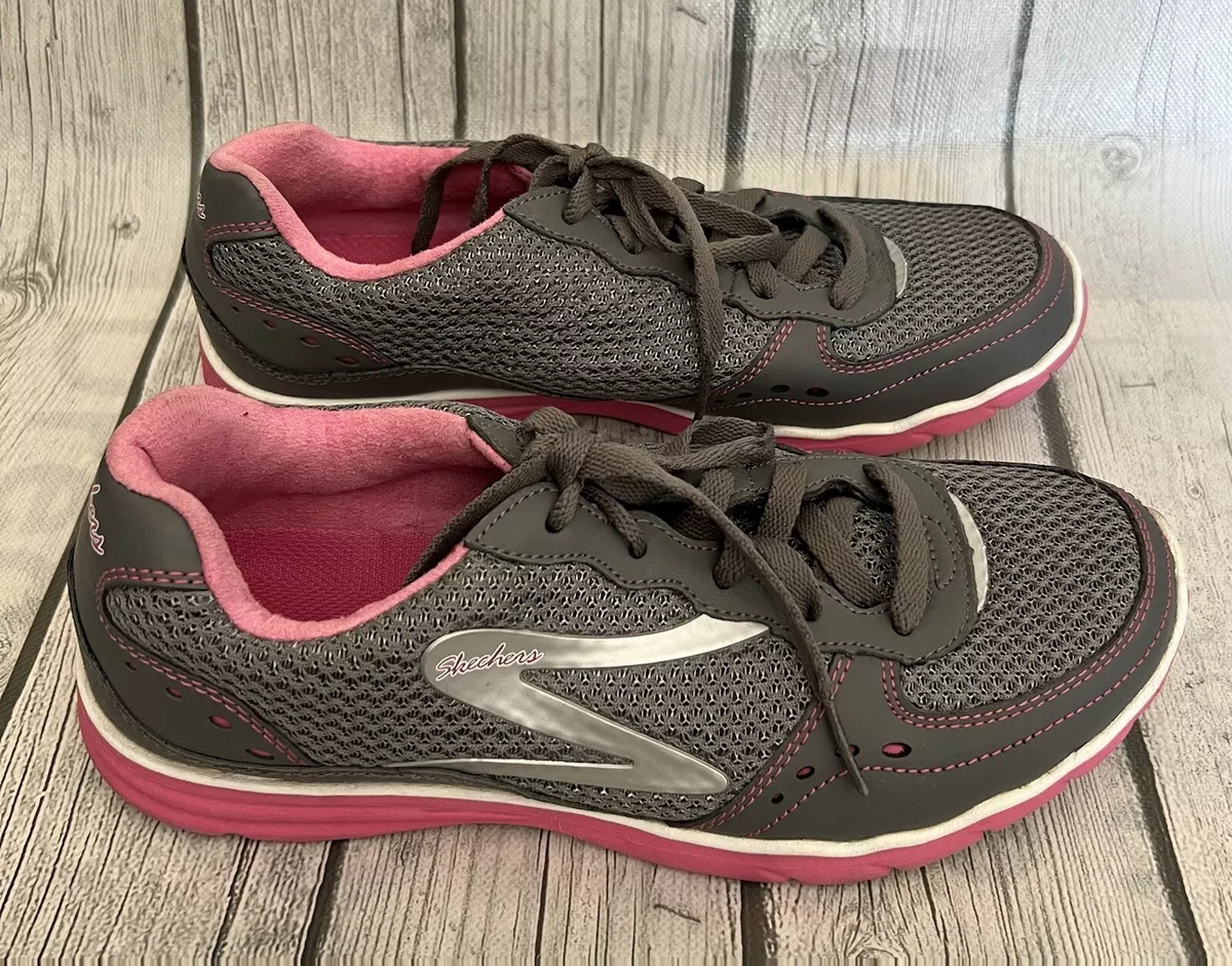 SKECHERS Studio Shoes Size 6 Gray Pink Walking Active Sneakers eBay