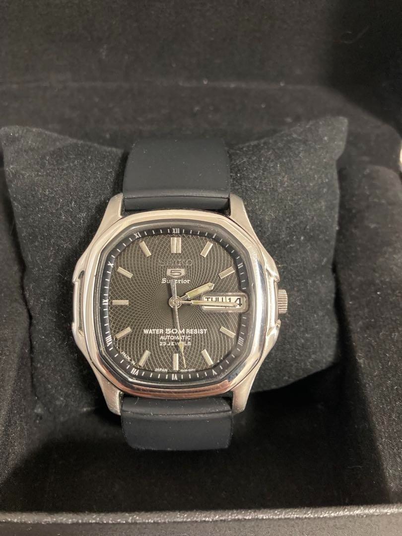Seiko 5 Superior SKZ037 Black Dial Automatic Discontinued Watch
