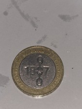 1807 2 pound RARE TRIPLE ERROR coin error