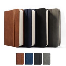 Small Pocket Journal Tiny Notebook - Small Notebooks 4.3" x 3" Leather Notepa...