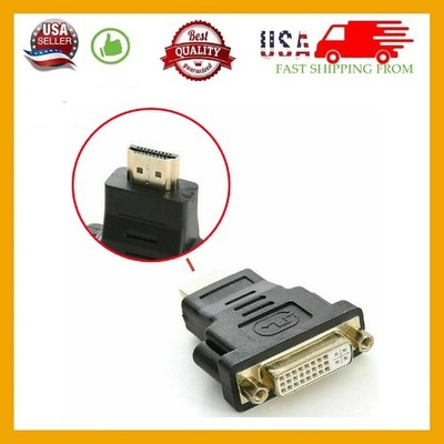 DVI Female To HDMI Male Connector Adapter Converter 1080P PC Desktop TV Laptop