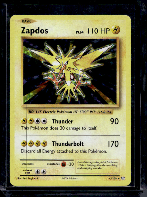 Zapdos - 42/108 - Pokemon Evolutions XY Holo Rare Card 