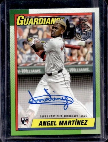 2025 Topps Angel Martinez 1990 Baseball Auto Autograph RC #90A-AMZ Guardians