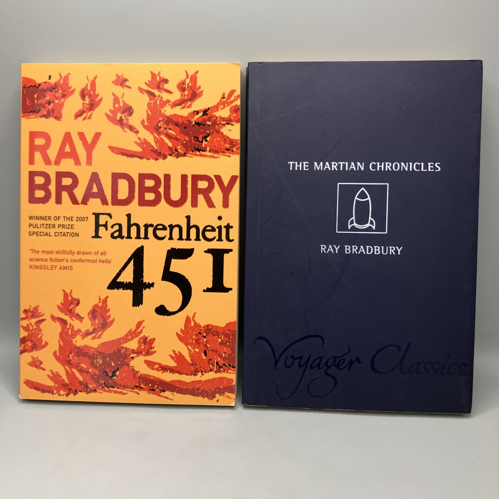 Ray Bradbury Fahrenheit 451 and Martian Chronicles Paperback Books