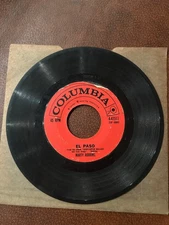 Marty Robbins- El Paso/ Running Gun Country Ballad 1959 4-41511 Vinyl 7'' 45