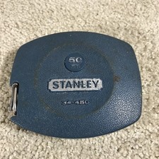 Stanley Hand Crank Tape Measure - 50 Foot - Vintage - Made in USA (34-450)
