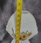 Gone with the Wind Vintage Milk Glass Lion Head Table Lamp Flowers & Lions — photo 8