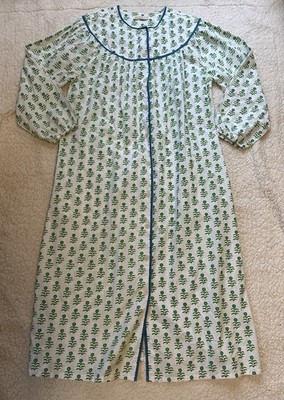 PrintFresh Pencil&Paper Co. Day to Nightgown Stamped Floral Org Cotton Dress XS