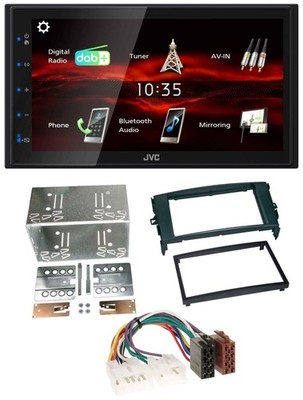 JVC USB Bluetooth MP3 DAB 2DIN Car Stereo for Toyota Auris 07-12 Black