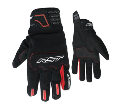 NEU: Paar Motorradhandschuhe Handschuhe RST Rider CE (schwarz/rot) - Größe 09 - M