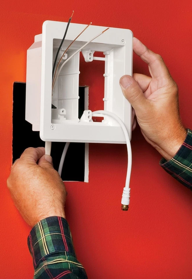 Placa de pared Arlington Industries DVFR3W-1, 3 velocidades, blanca Foto 4 de 4