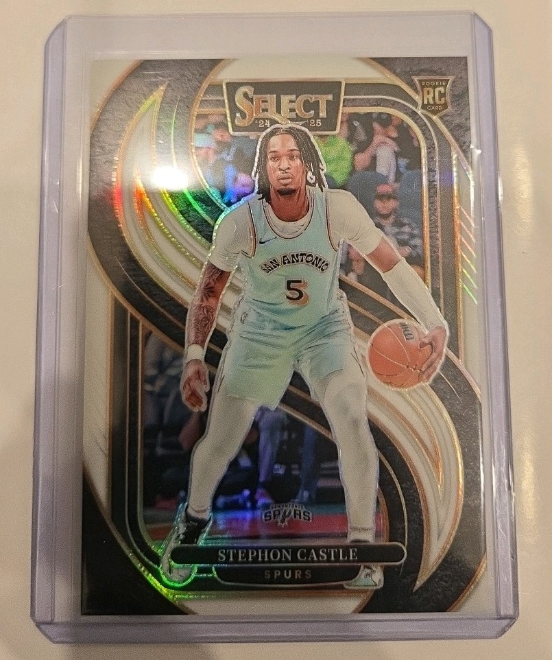 2024-25 Panini Select - Premier Level Stephon Castle #175 White Prizm /149 (RC)