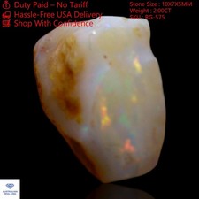 2.00 Cts Fire Opal Healing Gemstone Jewelry Making Rough Natural 10x7x5 mm