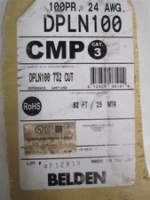 BELDEN DPLN100 Communications Backbone Cable 732 Cut Cat 3 100pr 82ft 25m CMP