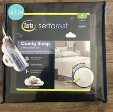 Serta Rest Comfy Sleep 6 Piece Sheet Set Quee...