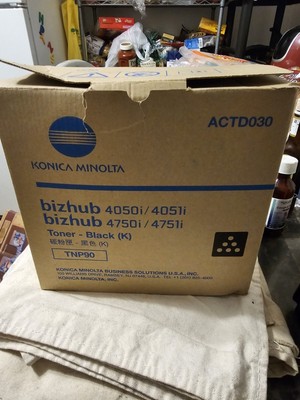 OEM Konica Minolta TNP91 ACTD031 Toner Cartridge, Black 20K Bizhub 4700i 4701i