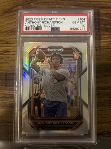 2023 Panini Prizm Draft Picks - Anthony Richardson #104 Silver Prizm (RC) PSA 10