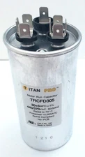 Packard Titan Pro Run Capacitor, Round, 30+5 Mfd, 440-370V, TRCFD305