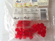 36 Swarovski Bicone Beads 8mm Light Siam. 5301