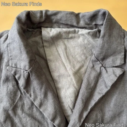 EEL Linen Stick Jacket M - Chic Vintage Aesthetic image 2