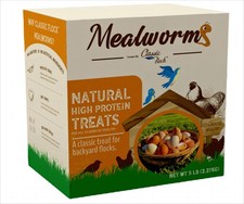 5lb Dried mealworms - High Protein, Pure Natural, Delicious - Ideal for Chick...