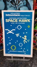 Vintage 1981 SPACE HAWK Intellivision System Game Instruction Booklet **ONLY**
