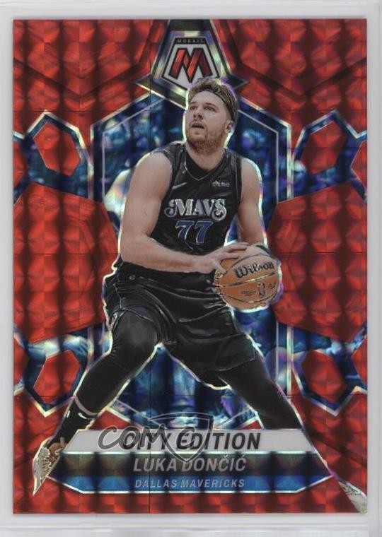 2023-24 Panini Mosaic City Edition Red Mosaic Prizm Luka Doncic #285 1kn1