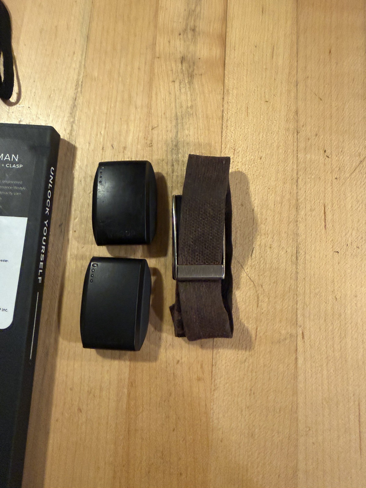 Whoop 3.0 Fitness Tracker with 2 Chargers  Black and a new strap 