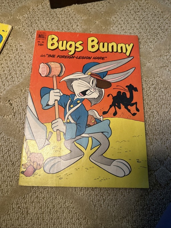 DELL COMICS (FOUR COLORS) BUGS BUNNY IN "THE FOREIGN-LEGION HARE"#407, 1952, VG!
