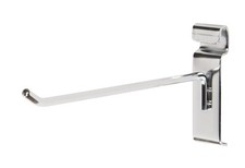 SSWBasics 8" Gridwall Hooks - Pack of 50 Chrome Wire Grid Wall Hooks - Durable