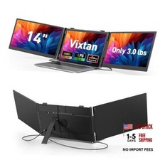 14" Triple Laptop Screen Extender, 3.0 lbs Lightweight FHD IPS Portable