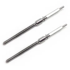 2 Pack Metal Watch 0.9mm Winding Stem Replacement Parts For 7750 7751 Movement h